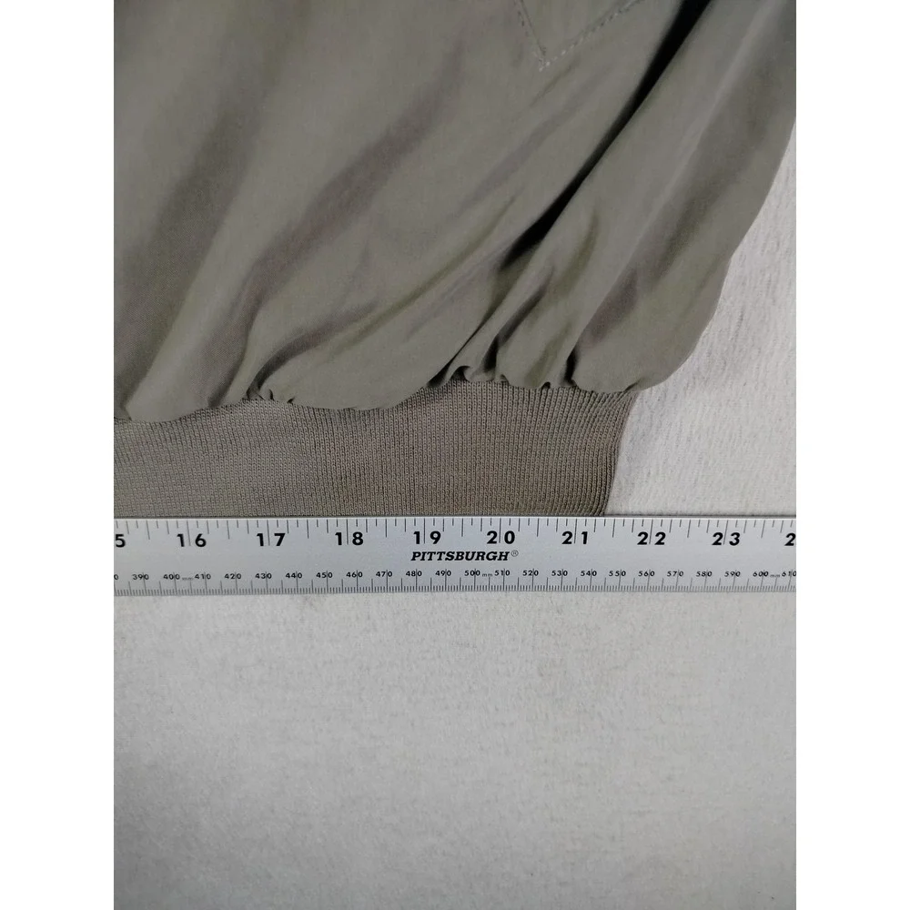 Weatherproof Jacket Mens 2XL Gray Microfiber Windbreaker Bomber Lined Outdoor